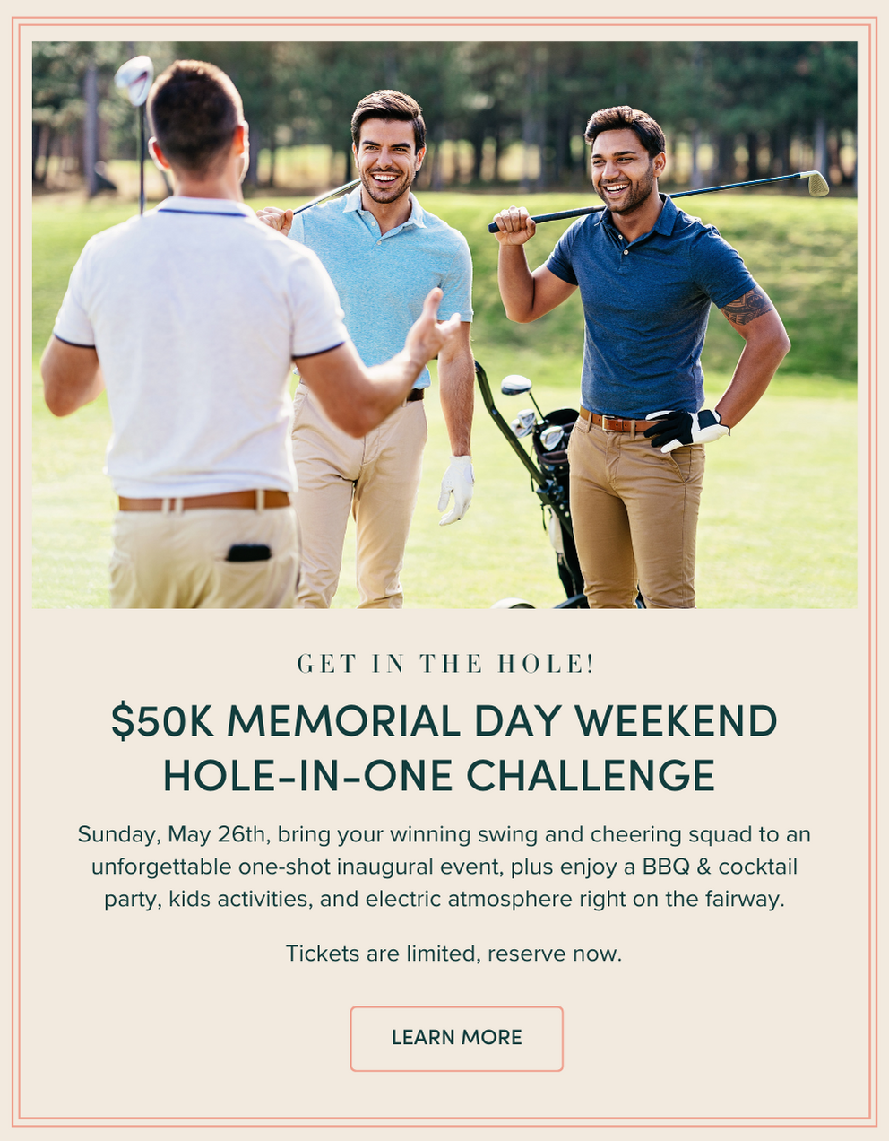 $50K Memorial Day weekend Hole-in-One Challenge 